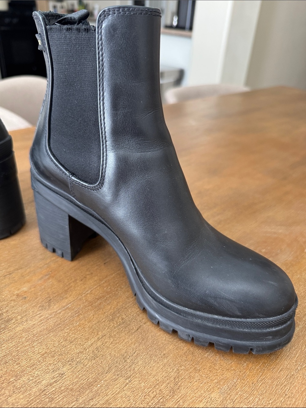 Authentic Prada Chelsea Heel Boots size 37 - Picture 5 of 9